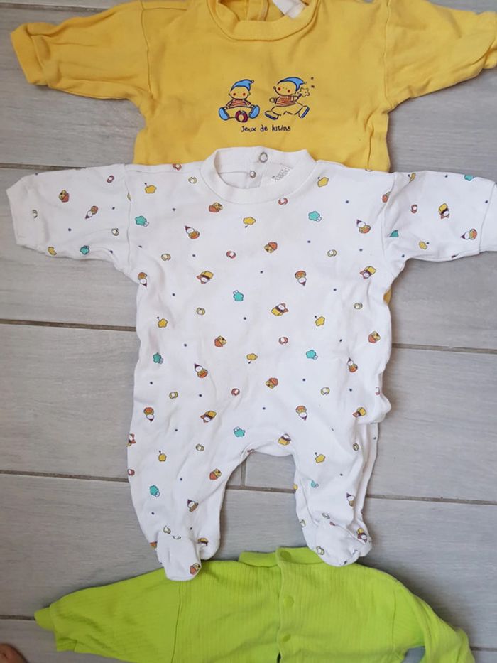 Lot pyjamas mixte léger taille naissance - photo numéro 4