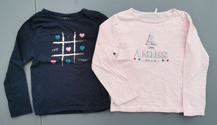 Lot de 2 tee-shirts ML 6 ans fille Fashion Private Company