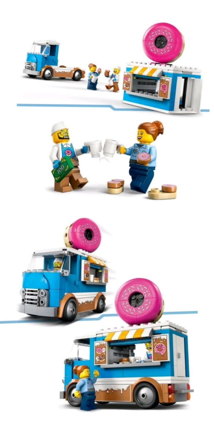 Lego city le food truck de donuts - photo numéro 2