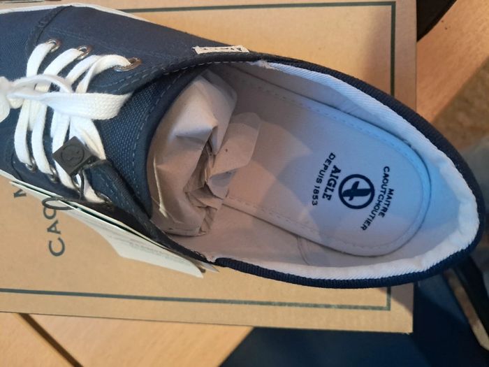 Aigle baskets en toile femme été P.40 neuves - photo numéro 8