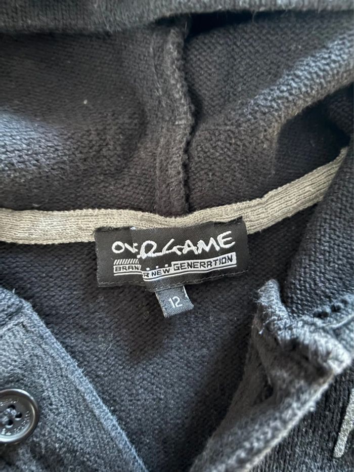 Sweat-shirt Pull garçon overgame 12ans noir - photo numéro 11