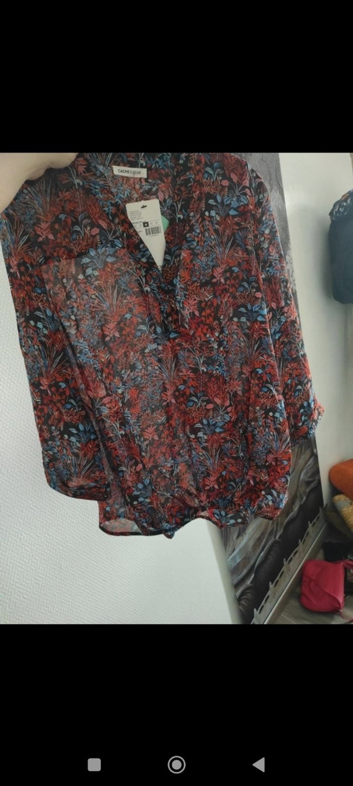 Blouse en voile imprimée Cache Cache taille 38