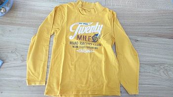 Maillot manches longues garçon moutarde