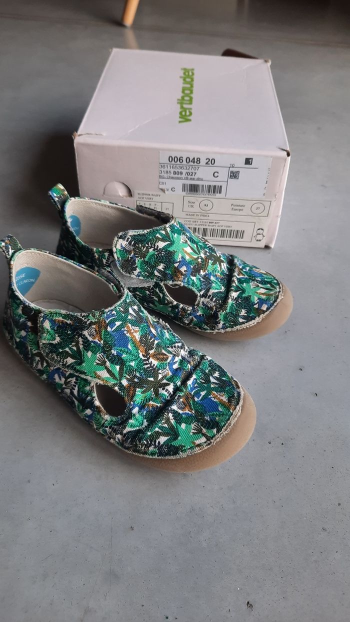 Chaussons pattes de chat vertbaudet 27 garcon mixte souples #presquepiednu