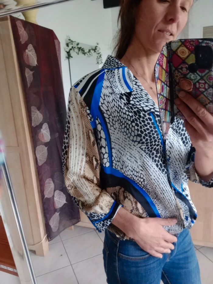 Chemise femme taille 42 multicolore c72 - photo numéro 7