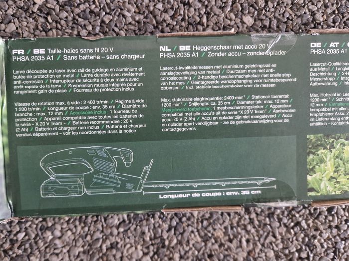 Taille haie sans fil 20 V NEUF - photo numéro 5
