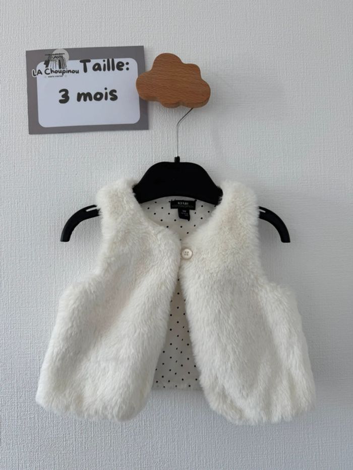 Gilet doux - taille 3 mois 🌸