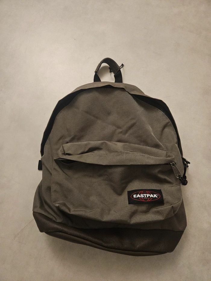 Sac à dos Eastpak Wyoming - kaki & cuir (neuf)