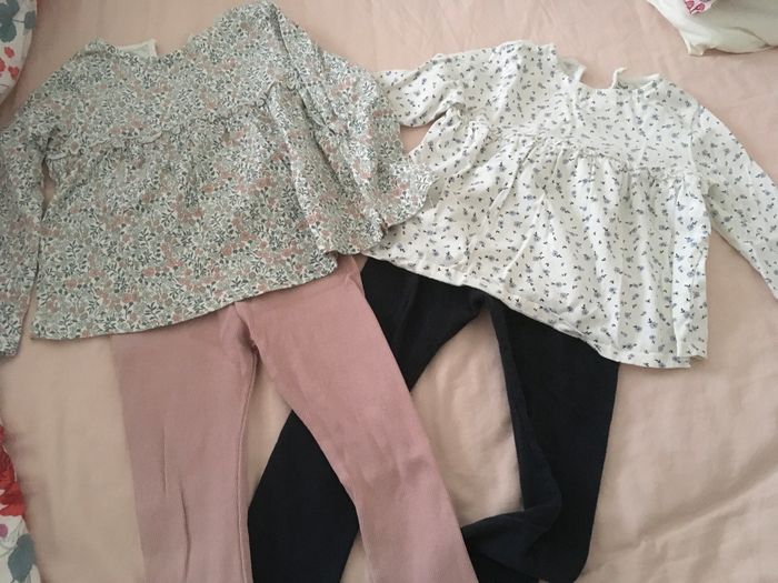 Lot 2 ensembles blouse et legging