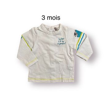 Orchestra T-shirt blanc manches longues Taille 3 mois