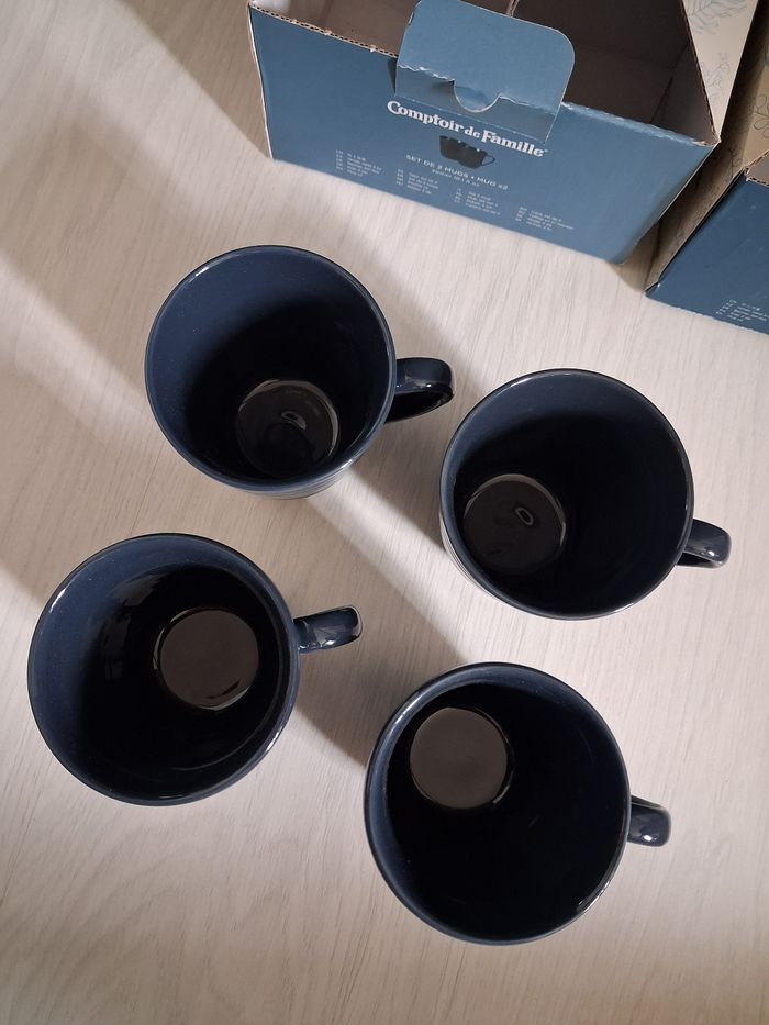 Lot de 4 mugs en porcelaine - photo numéro 3