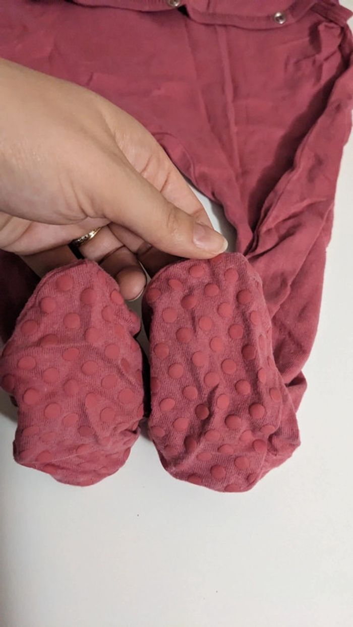 Pyjama/Grenouillère bordeaux Vertbaudet 12 Mois - photo numéro 6