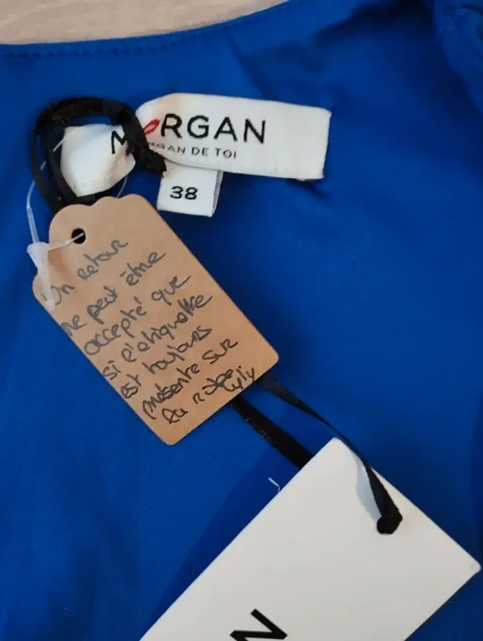 Robe de soirée Morgan bleue taille 38 - photo numéro 11