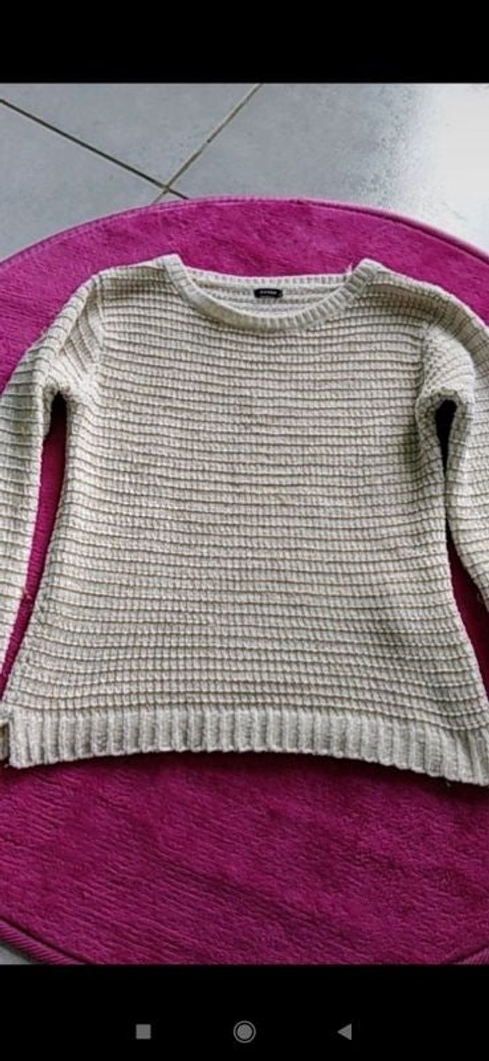 Pull beige Kiabi taille 10 ans