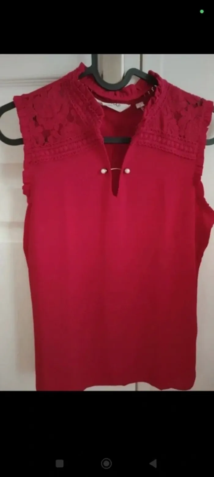 Débardeur rouge Naf Naf S