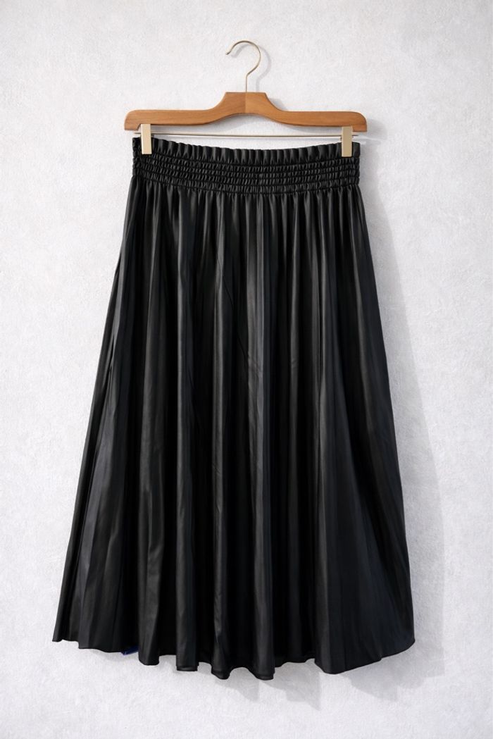 Jupe midi plissée similicuir - Vero Moda - taille S