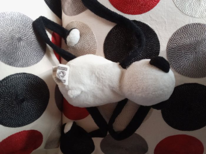 Doudou Panda d'occasion Nature Planet grande pattes noires dessous blanc bras fins noirs ours ourson panda achat zoo oeko-tex - photo numéro 4