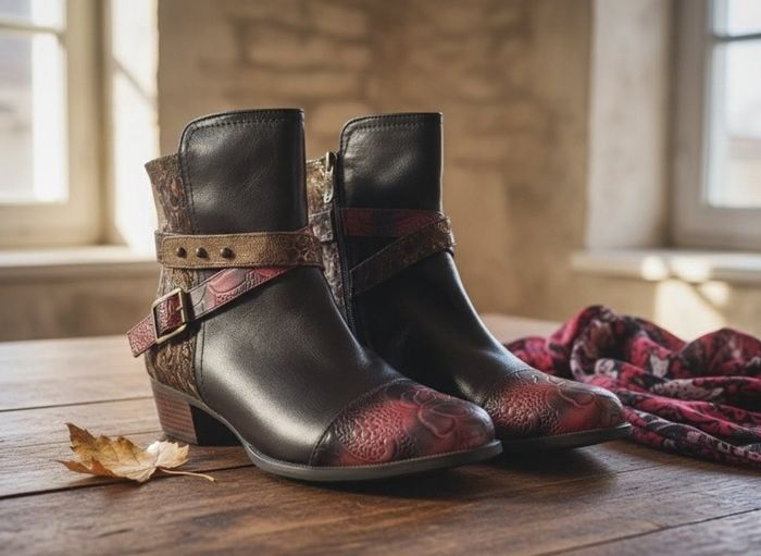 Bottines en cuir Laura Vita- Style Original & Confort Arty
