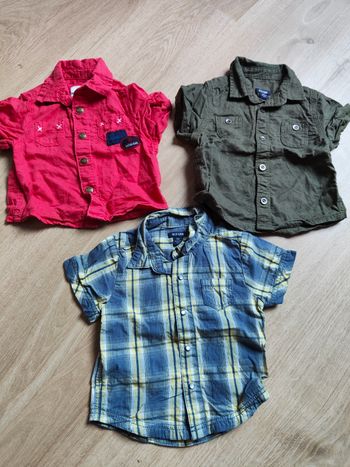 Lot de 3 chemises 3 mois