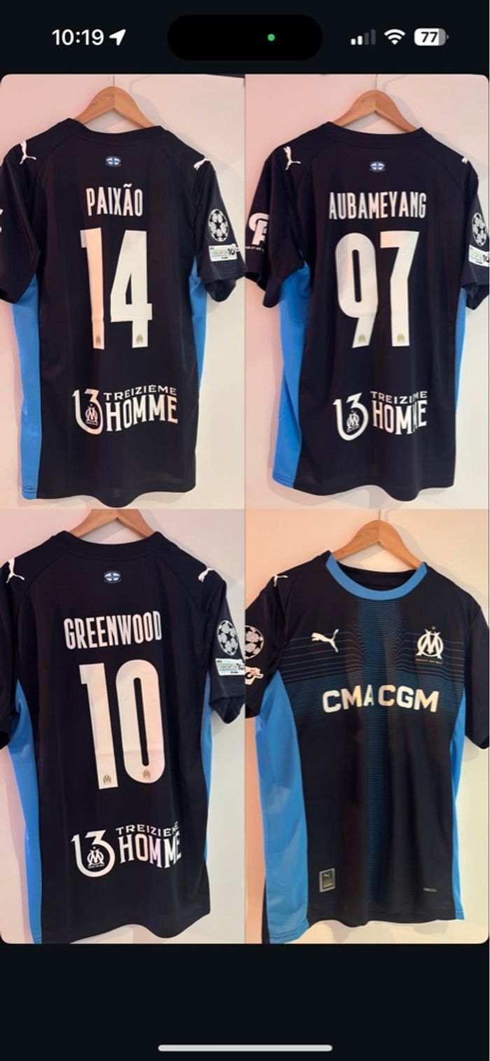 Maillot OM floqué - photo numéro 3