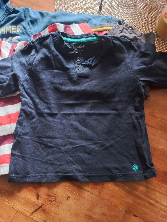 Lot tee-shirt manches longues 18 mois garçon - photo numéro 2