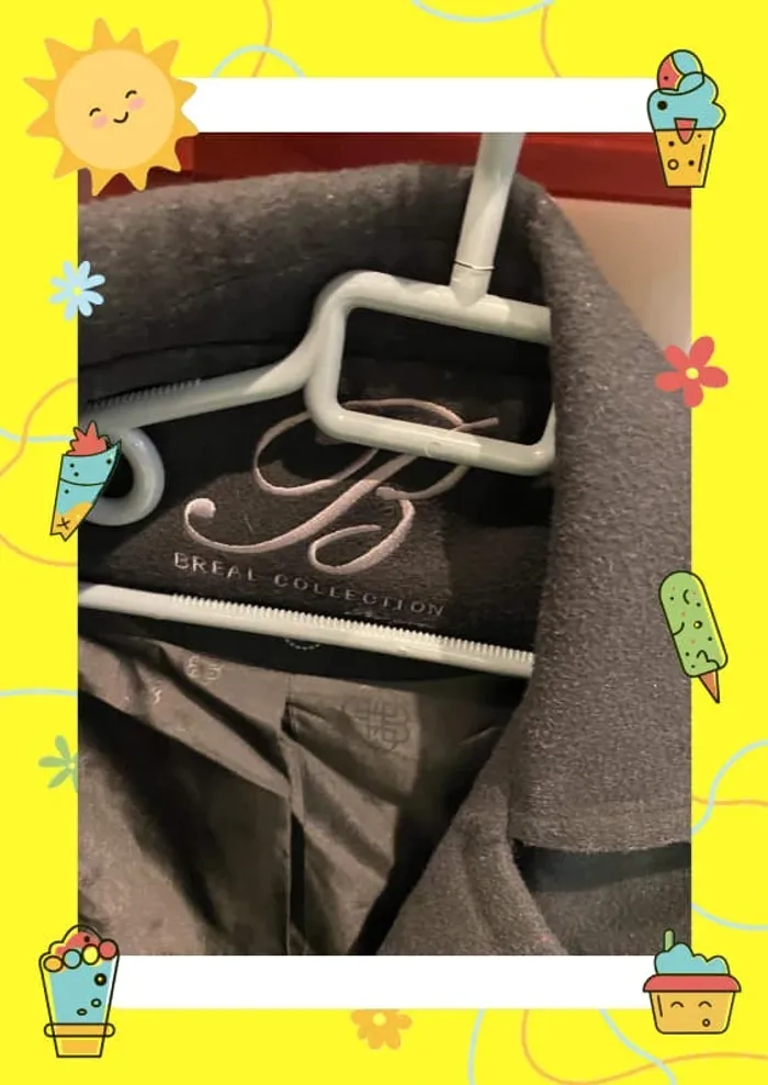 Manteau Bréal 42 noir - photo numéro 3