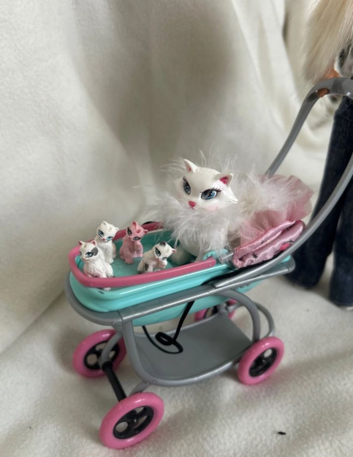 Barbie Posh Pets Kitten Style Doll Set Mattel B5748 - photo numéro 4