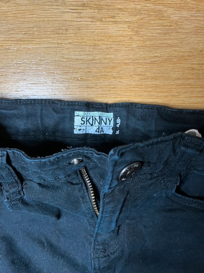 Pantalon jean noir skinny 4 ans Kiabi #EmmaLille4ans - photo numéro 3