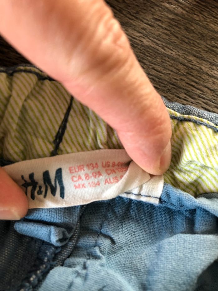 Short très léger H&M bleu gris - photo numéro 2
