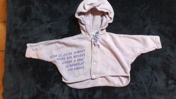 Gilet à capuche 12 mois