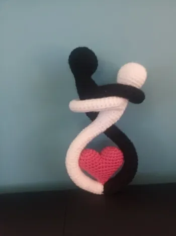 Amoureux avec coeur neuf