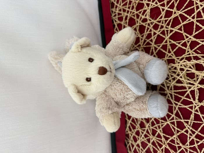 Peluche ours bleu blanc déguisé en lapin BUKOWSKI - photo numéro 7