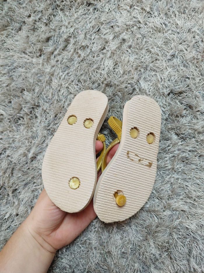 Tong a élastique fille doré 24 - photo numéro 5