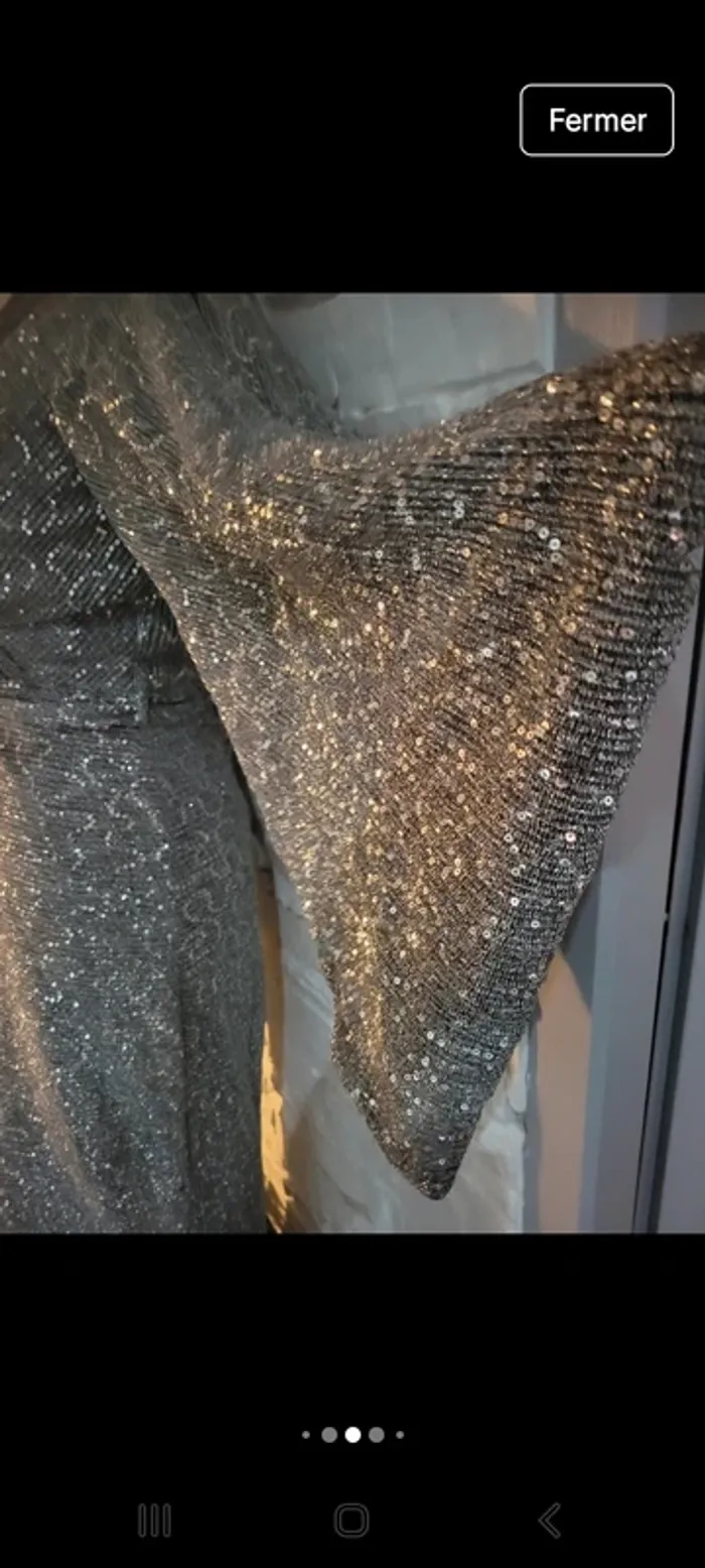 Robe de soirée argentée 38 - photo numéro 9