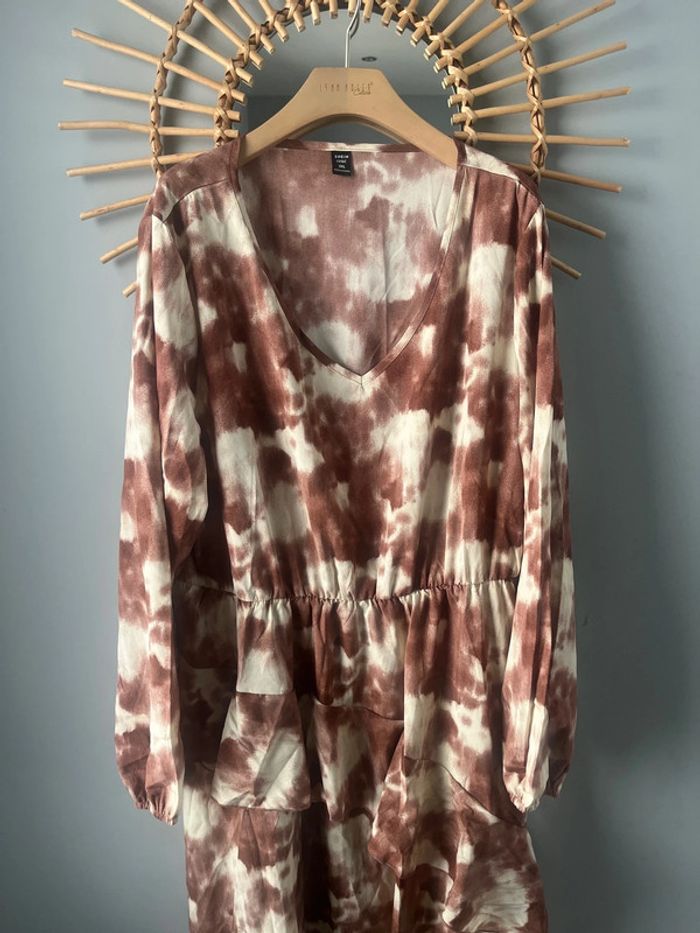 Superbe robe mi saison manche longue shein curve xxxl neuve - photo numéro 2