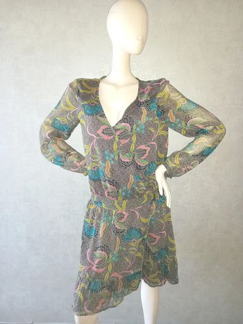 robe coloré rayé doré promod taille 42