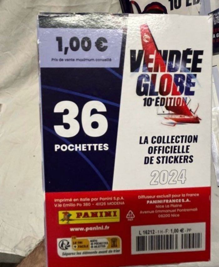 Boîte 36 sachets panini stickers VENDÉE GLOBE 2024 - photo numéro 6