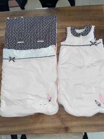 Lot gigoteuse + nid d’ange 0-3mois assortis