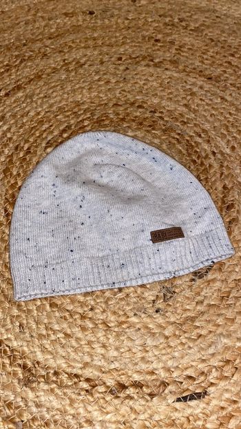 Bonnet bébé gris chiné