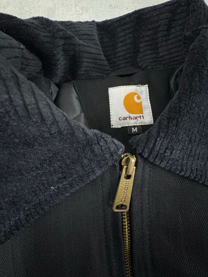 Veste Carhartt Harrington style Detroit • Rework • Taille M • Noir - photo numéro 3