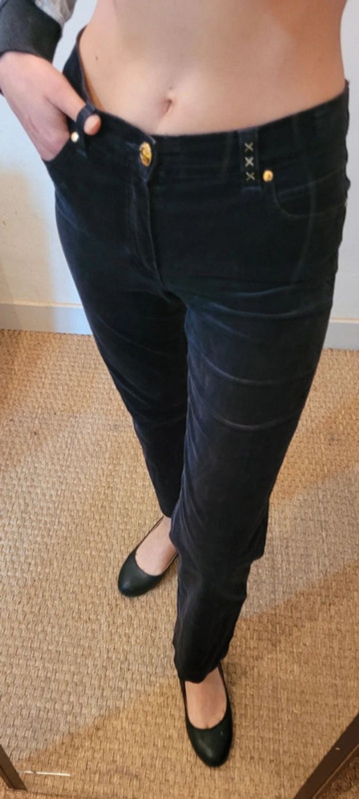 Pantalon en velours gris foncé, Dismero, US28 - photo numéro 3