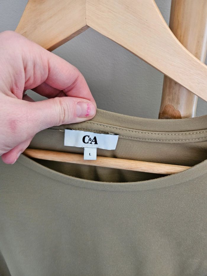Robe kaki C&A T 46/48 - photo numéro 3