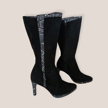 Bottes noires - azurée -27
