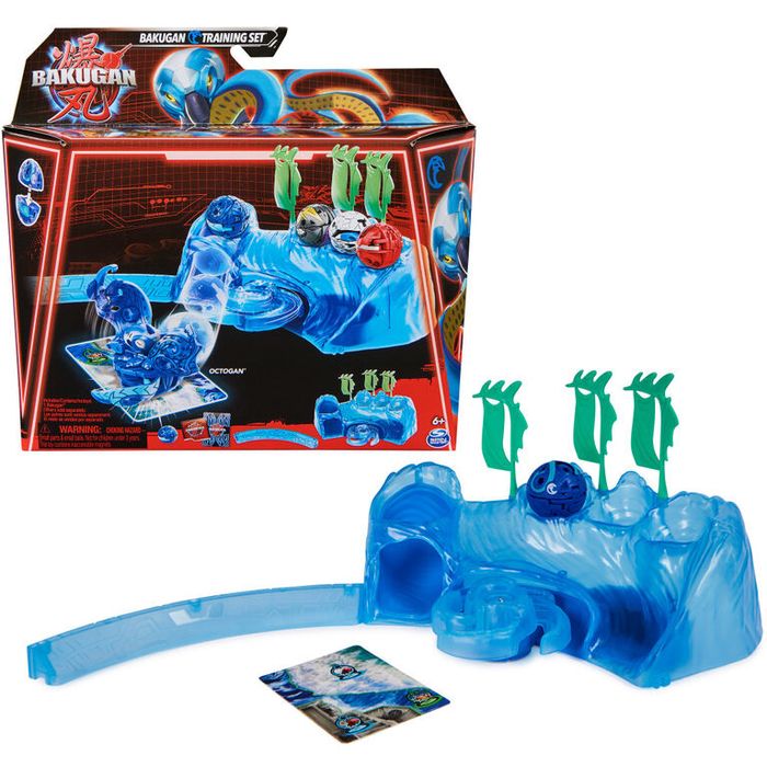 Bakugan - Coffret figurines Bakugan Entrainement avec thème octogan Aquatic