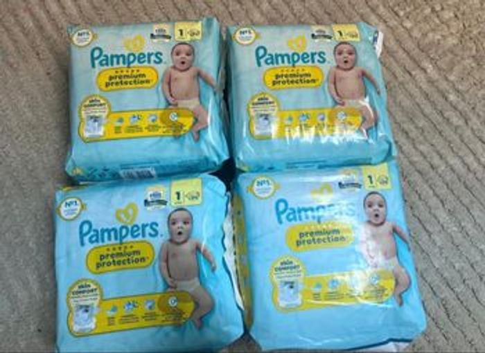 4 paquets couche Pampers taille 1