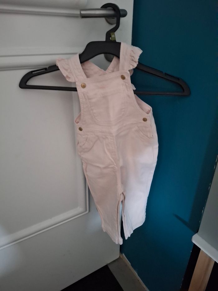 Salopette rose  12 mois