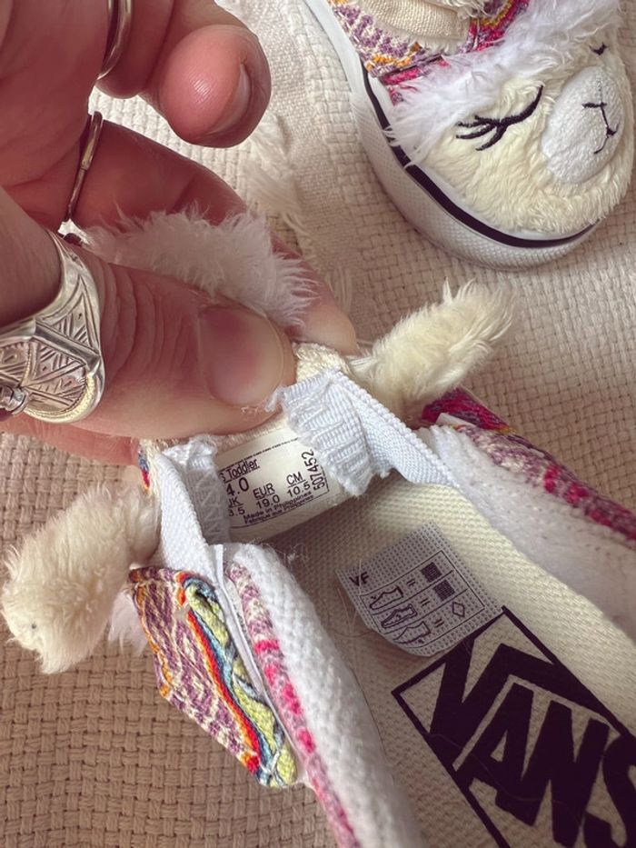 Baskets vans petit lama peluche multicolore 19 - photo numéro 5