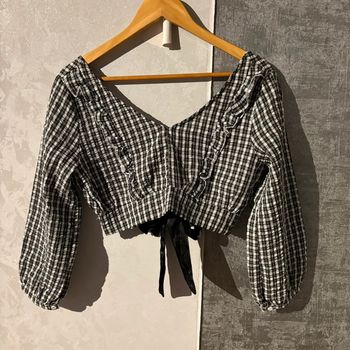 Haut noir & blanc • 38 🌿