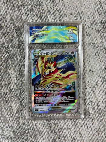 Carte Pokémon Zamazenta VSTAR Japonaise Gradée Collect Aura 10