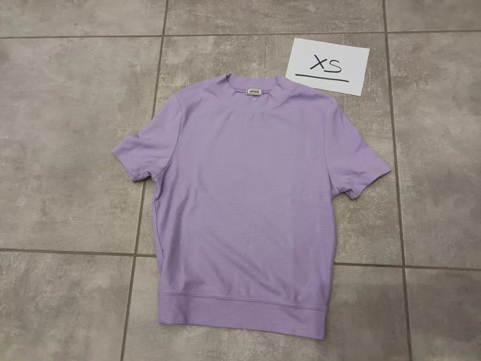 Tunique mauve manches courtes taille XS Pimkie